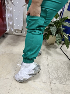Макси карго панталон-зелен